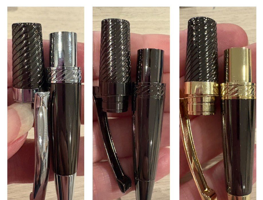 Swirled Flat Top 27/64ths Pen Components