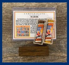 Load image into Gallery viewer, King of the Jungle Postage Stamp &amp; Wood JR Set
