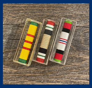 Military Campaign Ribbon Label Casts