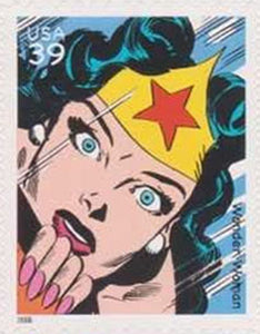 Superhero Comic US Postage Stamp
