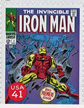 Load image into Gallery viewer, Superhero Comic US Postage Stamp
