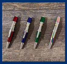 Load image into Gallery viewer, Round Top 27/64ths Colored Pen Components Silver
